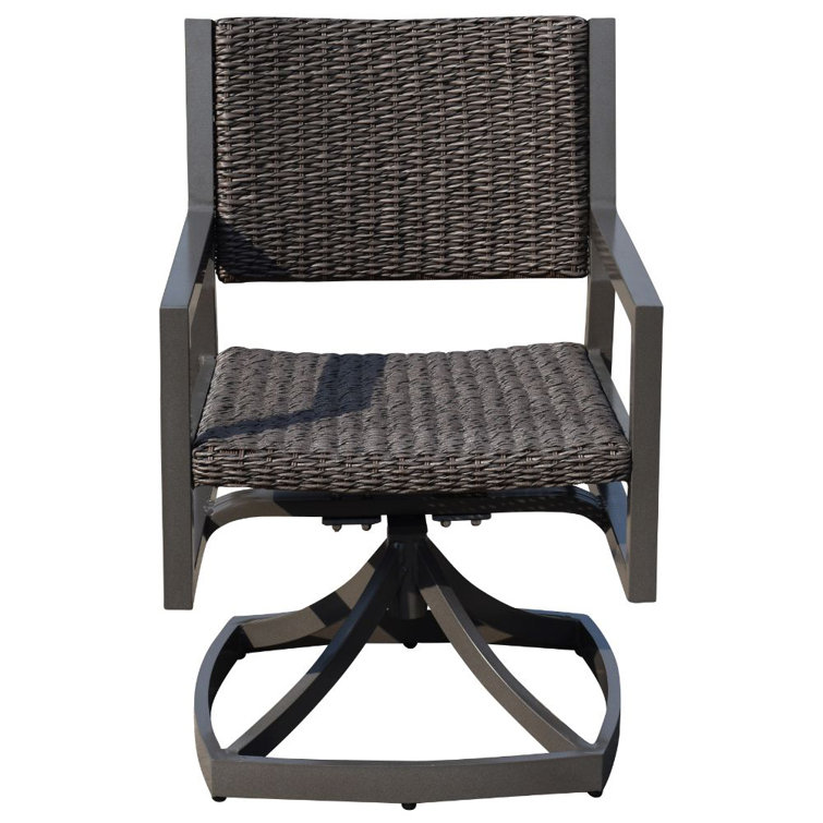 CourtyardCasualFurniture Swivel Patio Dining Armchair Wayfair